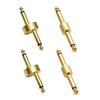 YANYULI Set of 4 Effects Pedal Connecting Plugs, Z-Type, I-Type, 6.35mm Shielded Board Patch Cable Connectors for Guitar Effects Pedal Jack Straight C