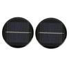 2Pcs Solar Panel 6V Round 80mm High Conversion Rate Good Light Transmittance Polysilicon Solar Cell