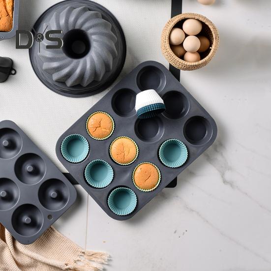 24 шт. силиконовые формы для торта гибкие легко моющиеся Morandi Colors многофункциональные формы для выпечки кексов вафель пудингов кексов с антипригарным покрытием без бисфенола А