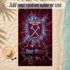 Beach TowelWest Ham United FC Custom Name Text Personalized Soft Towel for Beach Pool Indoor Home Decor Gift