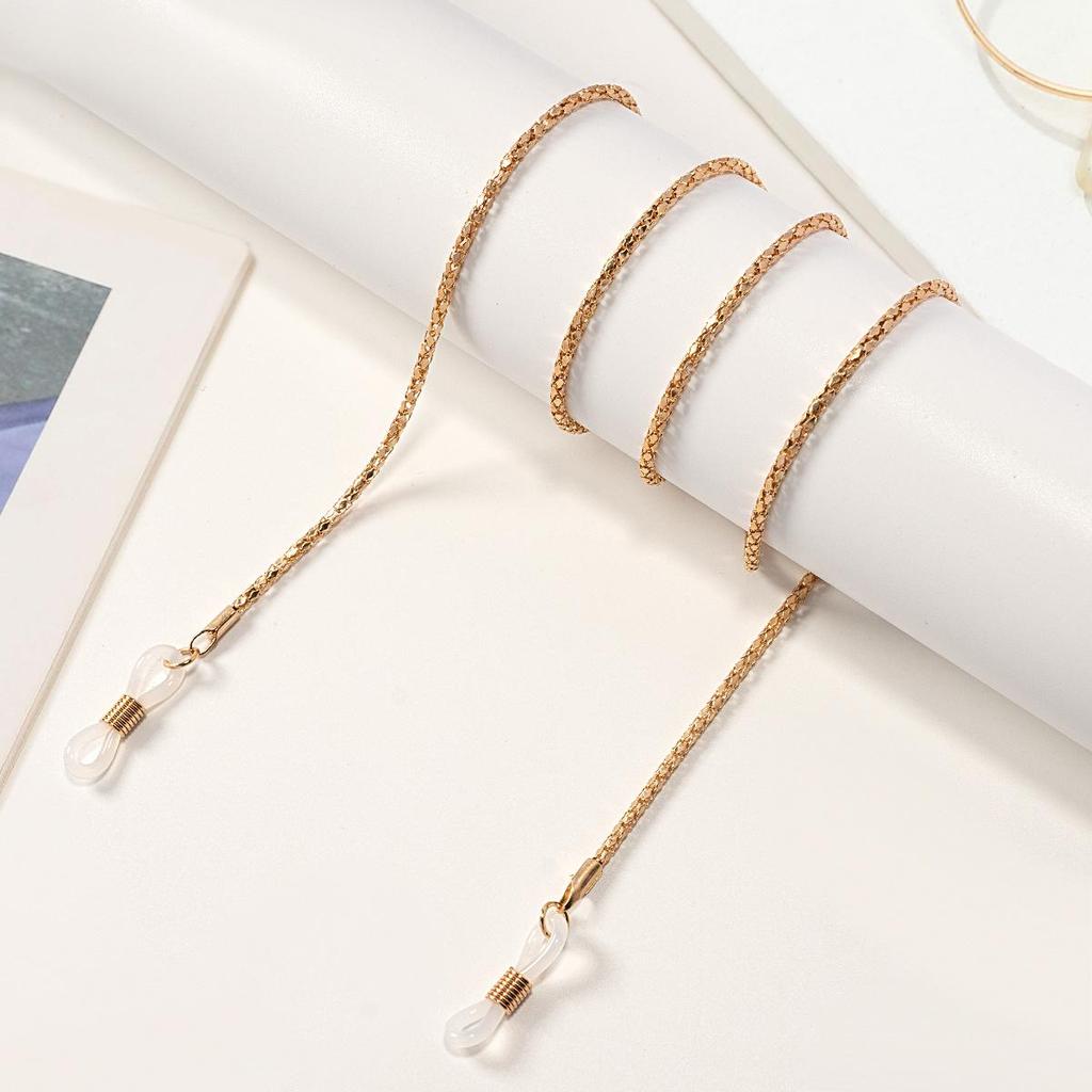 Женский ретро цепочка с бриллиантами шнурок для очков - Модный аксессуар в стиле инфлюенсера
