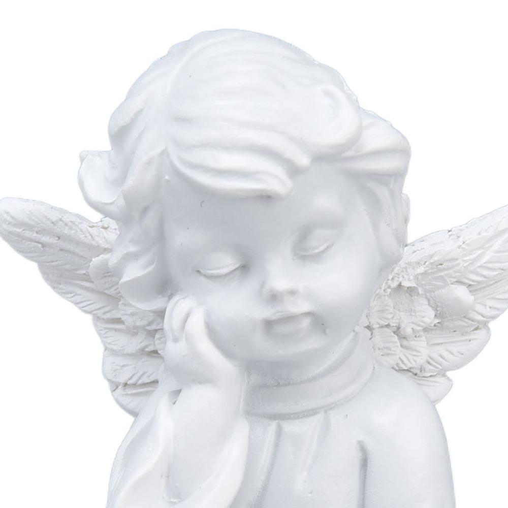 2.17x2.56x1.57in Cherub Figurine Resin European Style Ornament Table & Vanity Decor