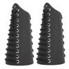 2 Sets Punk Bracer Black Outdoor PU Retractable Armband Archery Cross Strings Wristbands