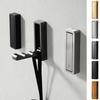 Zinc Zinc Zinc Alloy Folding Wall Hook Rustproof Matte Black Towel Hanger Multifunctional Clothes Hooks  Home