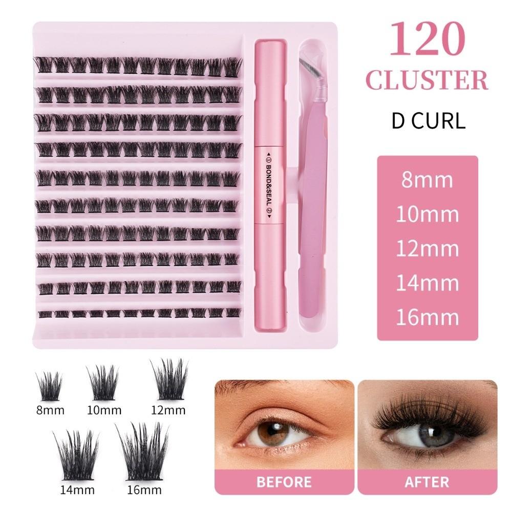 Bond and Seal False Eyelashes Wispy Style Gluing Lashes High Quality DIY Lashes Extension