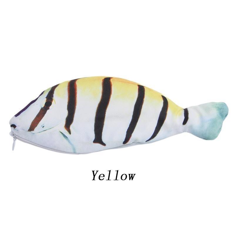 Реалистичная ручка на молнии в форме рыбы/сумка для макияжа