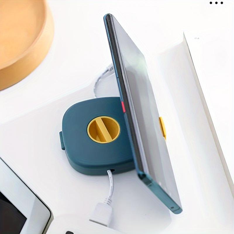 Портативная моталка для проводов, Дорожная коробка для хранения проводов в 3 цветах, Выдвижной держатель для моталки для проводов - Подходит для кабеля для передачи данных, кабеля мыши, кабеля наушников