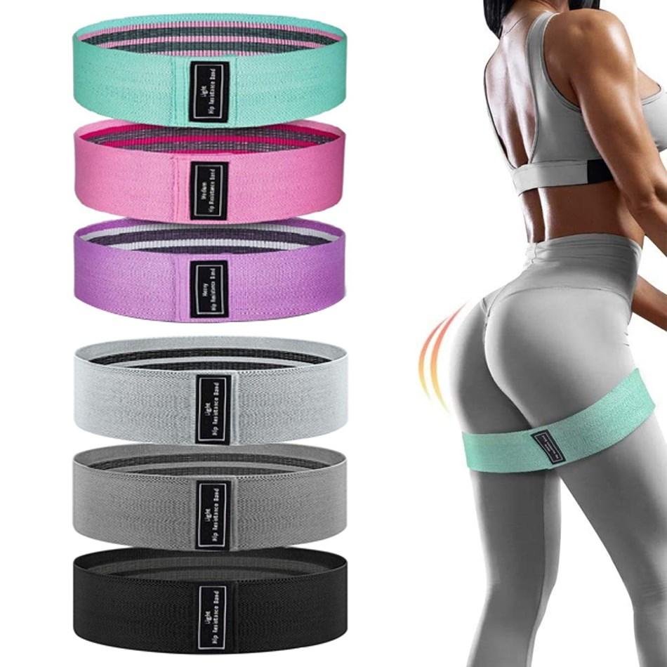 1 PC Elastic Rubber Bands Set for Women Men for Fitness Gym Home Resistance Booties Band Hip Circle Expander Workout