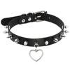 DIEZI Personalized Men Black PU Leather Choker Necklace Gothic Collar Necklace Torques For Women Boho Vintage Party Jewelry