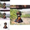 Acrylic Halloween Witch Car Rearview Mirror Decoration With Cartoon Style For Auto Interior Decor