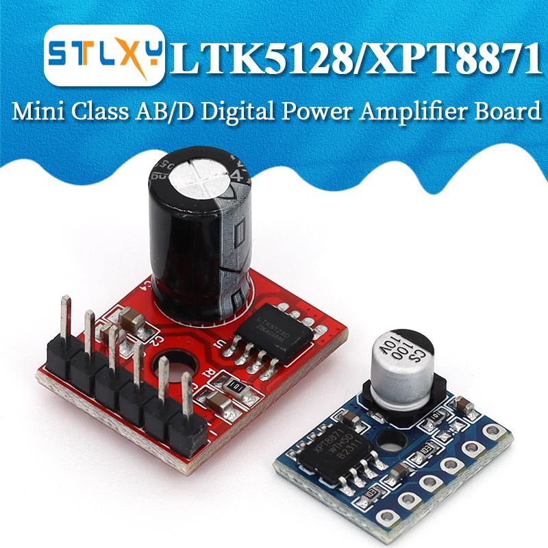 Stlxy 5128 Mono Class‑D Digital Amplifier Board 5W Audio Amplifier Module Low‑Distortion Amp Board