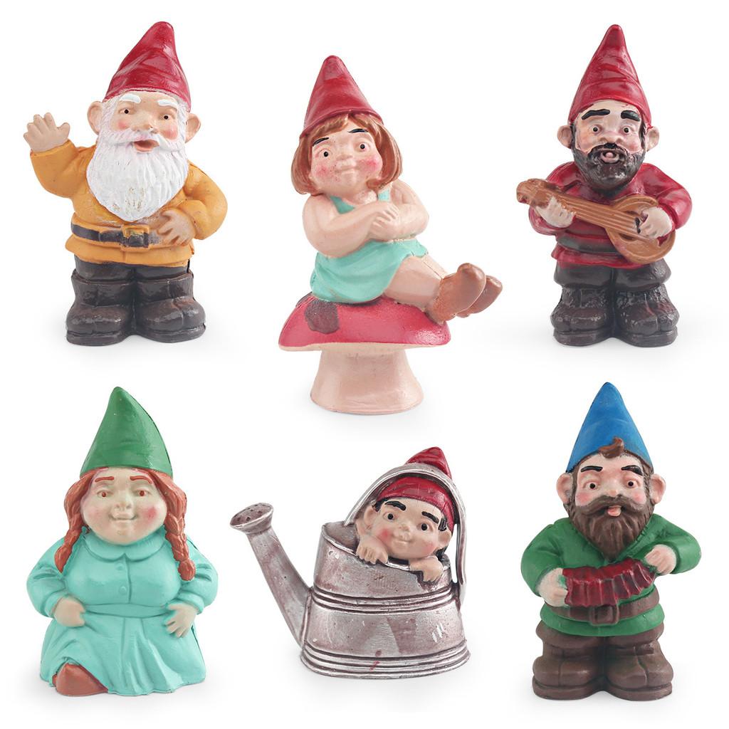 Christmas Dwarves Elves Family Character Models For Garden Micro Landscape And Decoration