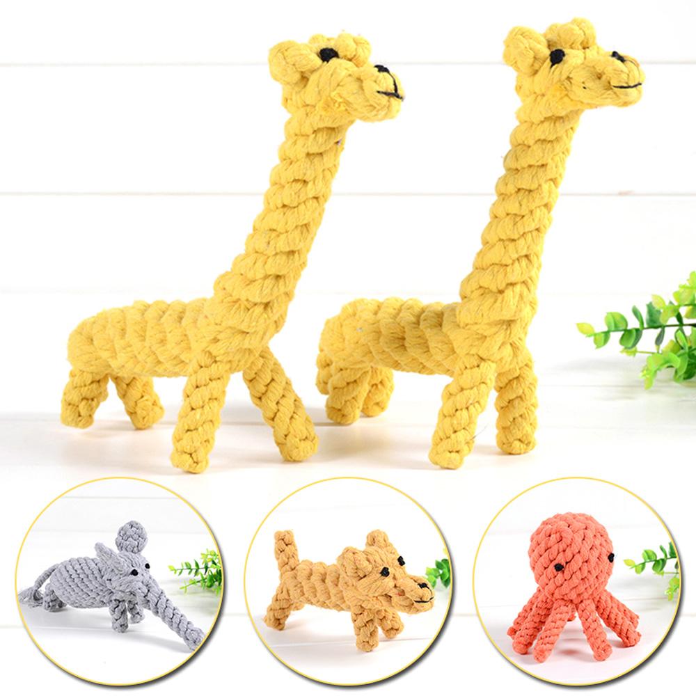 Animal Teeth Cleaning Cotton Rope Interactive Puppy Cotton Rope Toy Chew Toy Dog Toy Pet Supplies