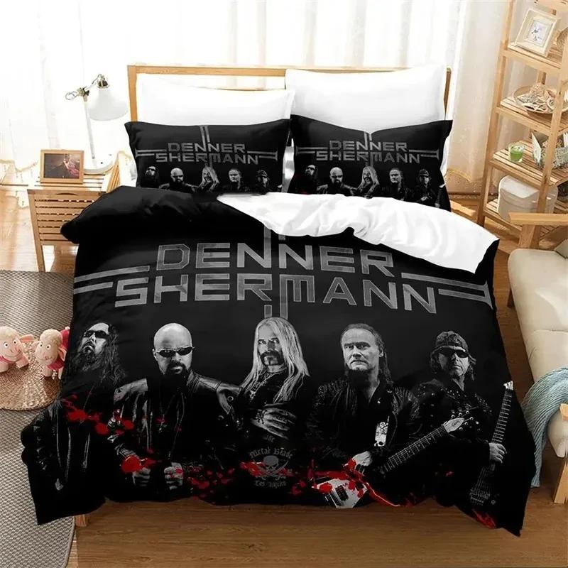 3D-печатное постельное белье Denner Band Shermann Изысканный комплект постельных принадлежностей Пододеяльник Комплект постельного белья с одеялом Роскошный подарок на день рождения