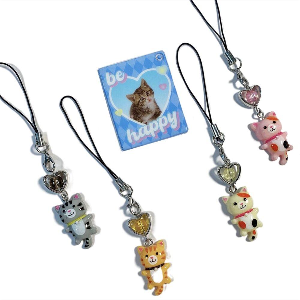 Anti Lost Y2K Phone Charm Cellphone Chain Phone Lanyard Bag Decor Cat Phone Strap Women Girls