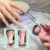 Акриловый пинчер для ногтей C, изогнутый инструмент, зажим для придания формы, пинцет, зажимы для наращивания ногтей, УФ-лак, удлинение кончиков ногтей, маникюрный инструмент
