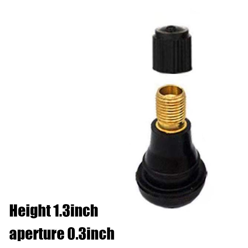 10pcs TR412 Tubeless Tire Tyre Valves Replacement Snap-in Rubber Valve Stems for Car Motorcycle