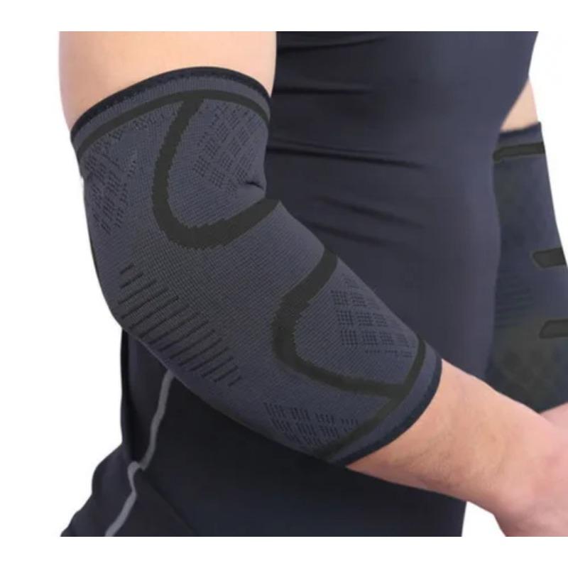 Цельная поддержка локтя, эластичная нейлоновая защитная накладка для тренажерного зала и фитнеса, впитывающая пот, спортивная безопасность, баскетбольная игра, рукав для рук, локоть