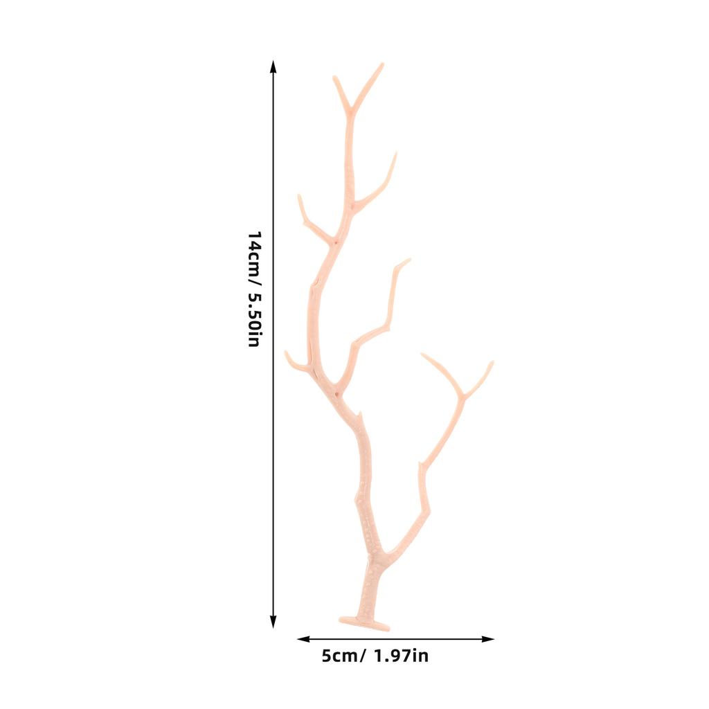 6Pcs Artificial Coral Branches Decorative Tree Twigs Halloween Decor DIY Craft Stems Home Table Decorations DIY Tree Twigs