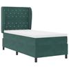 Box Spring Bed with Mattress Dark Green 190 x 90 cm Velvet