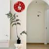 Lucky Household Wall Clocks Cute Living Room Clock Silent Wall Clock for 8-Inch Home Decoration