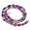 Natural Green Rutile Quartz Amethyst Gemstone Smooth Beads Necklace 17" UB-3094 UB-3094