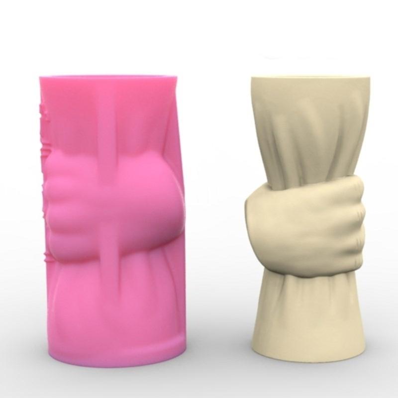 Silicone Mold Succulent Planter Molds Crafting Moulds Hand Shaped Pencil Holder Moulds Suitable for Flower Vase