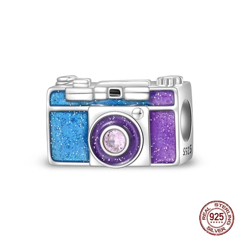 Медные Шармы-Подвески для Путешествий на Воздушном Шаре, Подходят для Оригинального Браслета, Камера, Шарм Эйфелева Башня, DIY Ювелирные Изделия