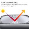 Windshield Sunshades Foldable Car Front Window Sunshade for Most Car SUV Truck Vans  Visor Blocks UV Rays & Heat