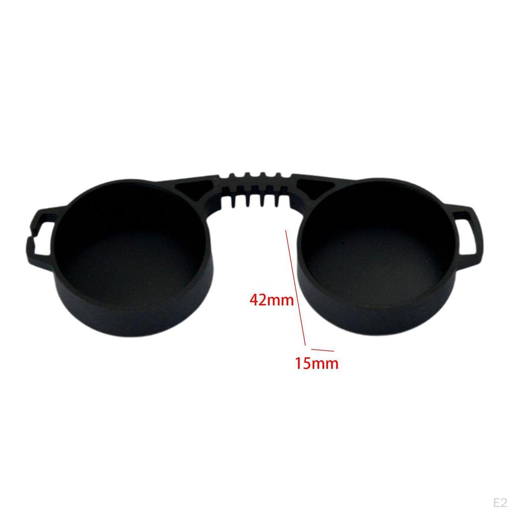 Lens Caps Binocular Accessories Black Compact Professional Sturdy 10x42 Direct Replace Gifts