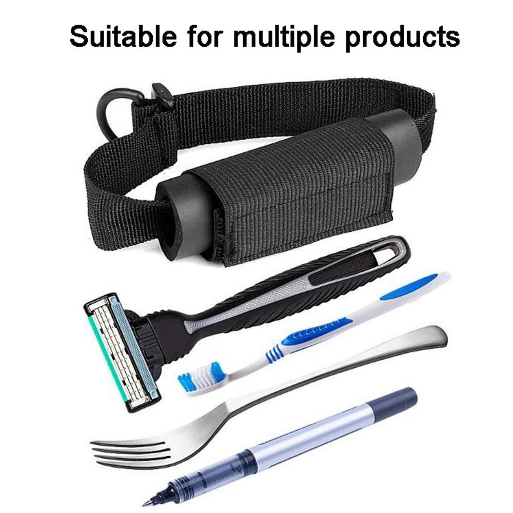 Anti Shake Aid Utensil Cuff Adjustable Eating Assistance Cuff Practical Utensil Cuff Holder Daily