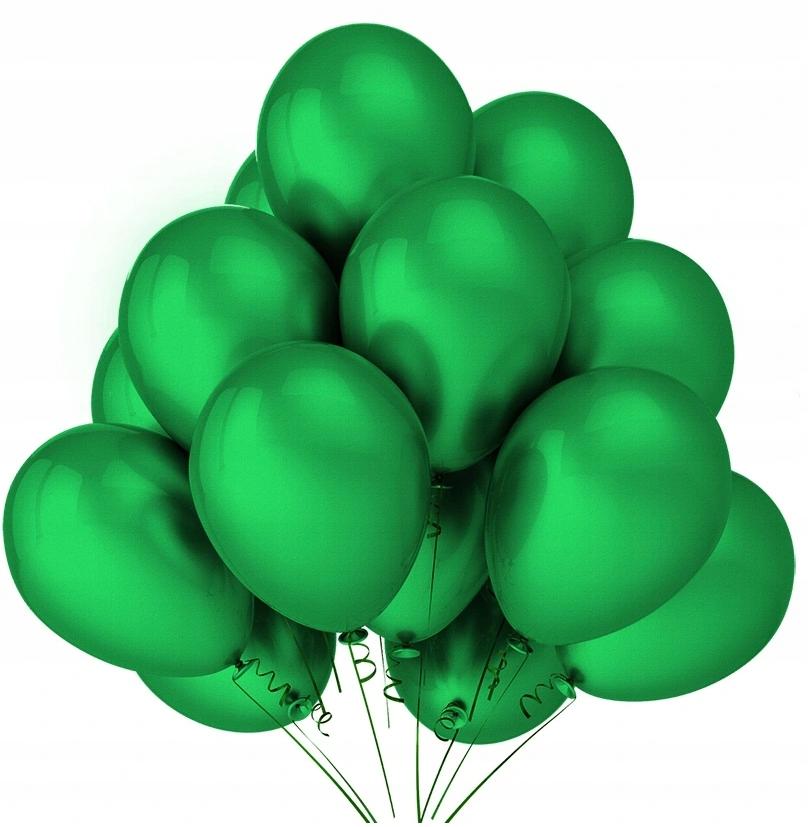 Metallic Balloons 12 Inches, 100 Pcs, Green