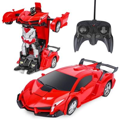 ROBOT PLAZA Радиоуправляемая машина, Трансформирующийся робот-игрушка, Трансформация одной кнопкой, Детская игрушка, Подарок на день рождения (Спортивная машина)