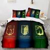 Attack On Titan 3D Printed Bedding Set Duvet Cover Pillowcase Freedom Wings Bedclothes for Boys Kids Twin Single Full Size