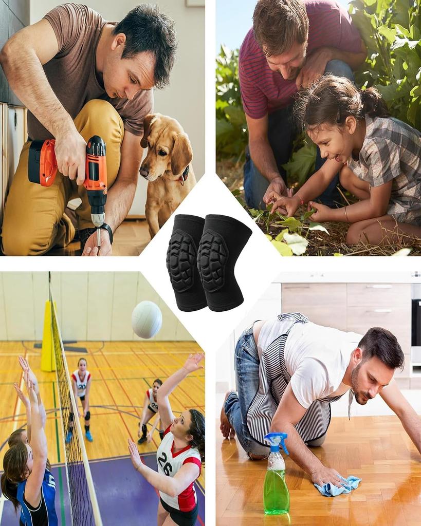 Наколенники для колена и Гибкие и унисекс наколенники для обоих Идеально подходят для быстрого горного волейбола, поддержки, работы. дышащий, колени. черный. альпинизм.