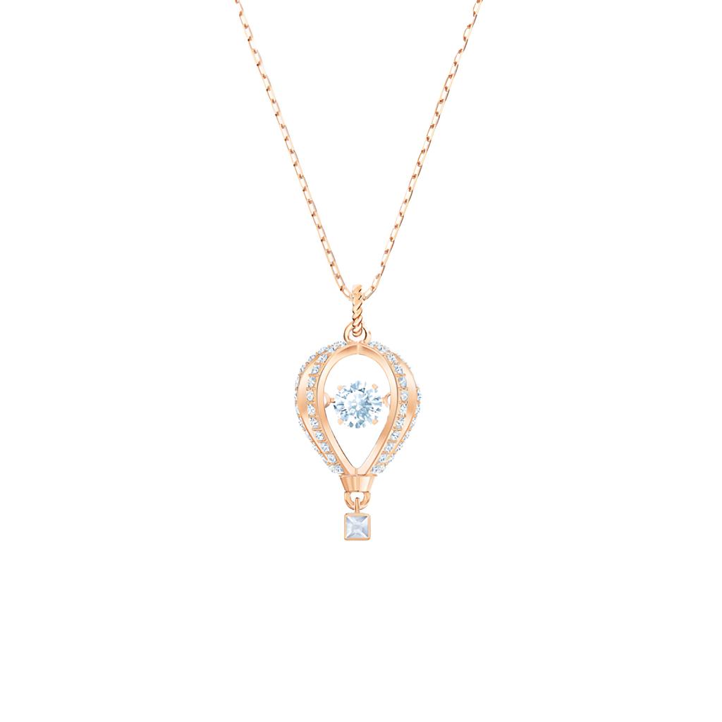 Swarovski Into The Sky Confession Balloon Pendant Necklace Women necklace Rose-Gold 5483990