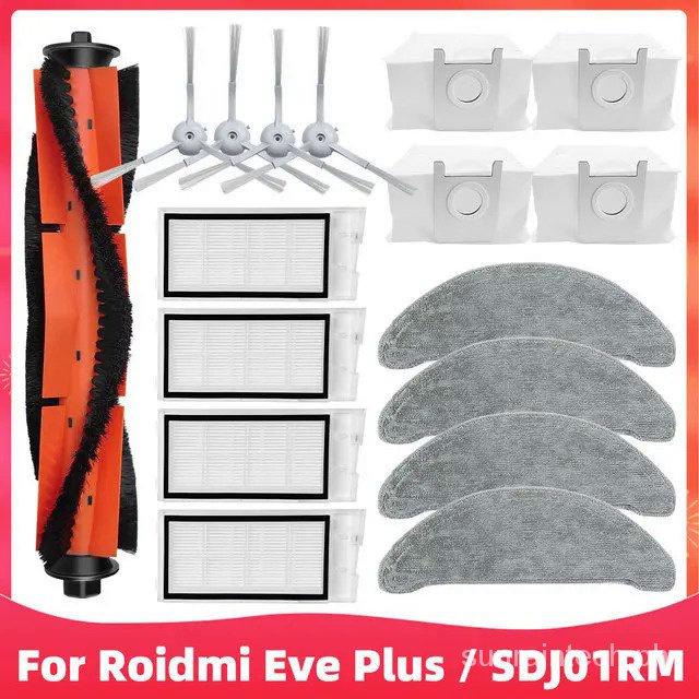 Для робота-пылесоса Roidmi EVE Plus SDJ01RM Аксессуары Роликовая основная щетка Боковая щетка Фильтр Швабра Мешок для пыли Запасные части