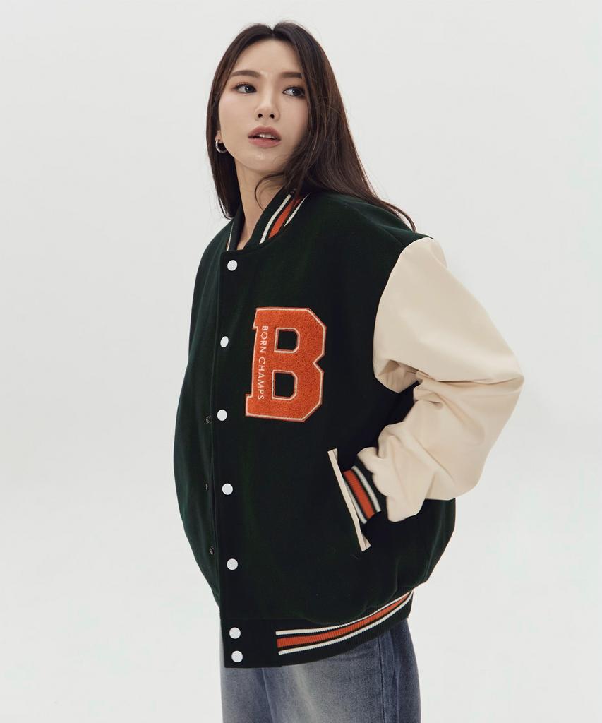 Born Champs [3 Цвета]Varsity Jacket Chmps с Логотипом Глобуса B22Ft13