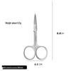 Многофункциональные ножницы из нержавеющей стали 420: Большой изогнутый, прямой, с круглым кончиком для хирургического, косметического, удаления волос в носу, век и для обучения.