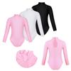 Girls Gymnastics Ballet Long Sleeve Leotard Kids Dance Training Wear Costume