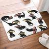 Мультяшный Забавный Гриб Кот Коврик для Двери Милый Ежедневный Домашний Декор Нескользящий Коврик Ванная Водопоглощающий Коврик Прихожая Приветственный Ковер