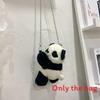 Panda Plush Little Bag Doll With Earphones Raccoon Crossbody Bag Gift Present