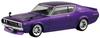 Aoshima Bunka Kyozai The Snap Kit Series Nissan C110 Skyline Custom Plastic Model Kit (AOSHIMA) 1/32 GT-R (Metallic Purple) Pre-Colored No. 18-SP3