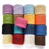 200 Meter Natural Raffia Straw Yarn For Hand Knit Crochet Summer Straw Hat Handbag Cushion Baskets Knitting 2mm Colorful Threads