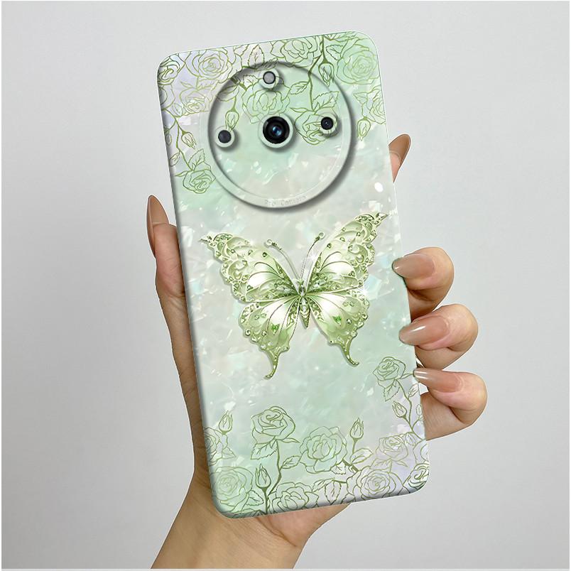 For Realme 11 Pro+ Case RMX3740 RMX3741 Soft Silicone Flowers Back Cover For Realme 11 Pro Plus ProPlus Shockproof Phone Cases