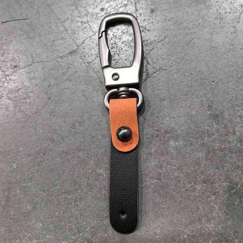Брелок из кожи ручной работы, брелок для ключей от автомобиля, высококачественные подвески, аксессуары для ключей от автомобиля, мужской брелок с замком на талию