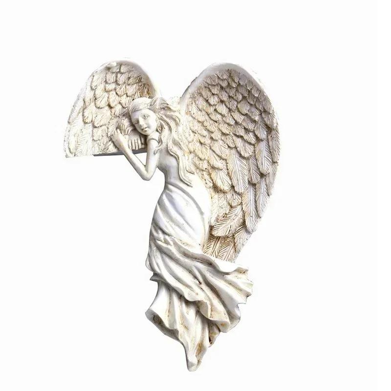 New Angel Wings Resin Craft Door Frame Ornaments Angel Wings Goddess Garden Door Decoration Home Decoration Left and Right Wings