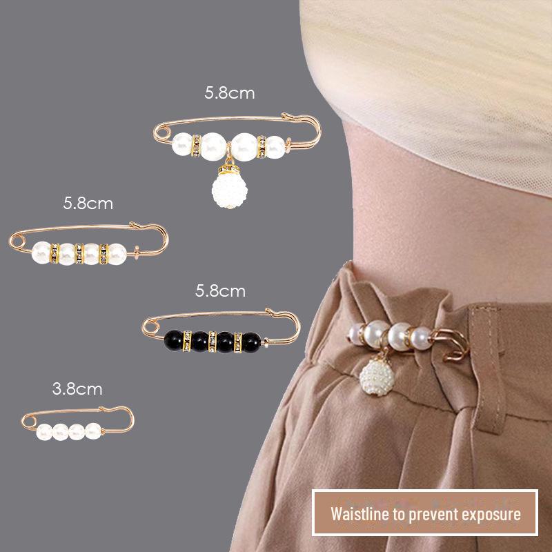 Аксессуар для талии: Регулируемая брошь для женских брюк, предотвращающая обнажение