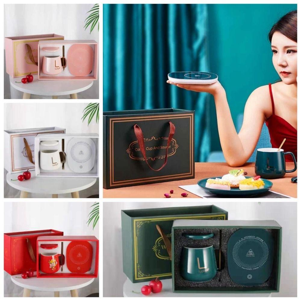 Умная подставка с подогревом для кофейной кружки, USB-подогреватель для кружки, подставка с подогревом, набор для подогрева кружки, подогрев кофе