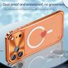Metal Frame Magnetic Phone Case For iPhone 17 12 13 14 15 16 Pro Max Aluminum Alloy Full Lens Protection Cover For iPhone 16 Plating Metal Back Case